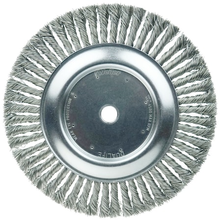 Weiler 10" Cable Twist Knot Wire Wheel, .023" Steel Fill, 3/4" Arbor Hole 8878